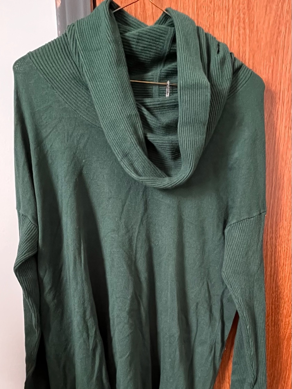 Women’s Forest Green Cowl Neck Sweater